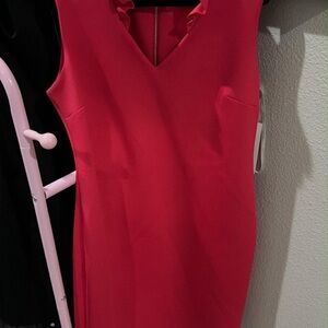 Calvin Klein Bold Pink Midi Dress